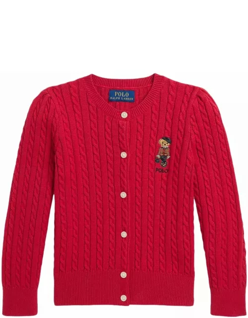 Polo Ralph Lauren Minicablbear Sweater Cardigan
