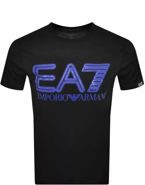 EA7 Emporio Armani Logo T Shirt Black