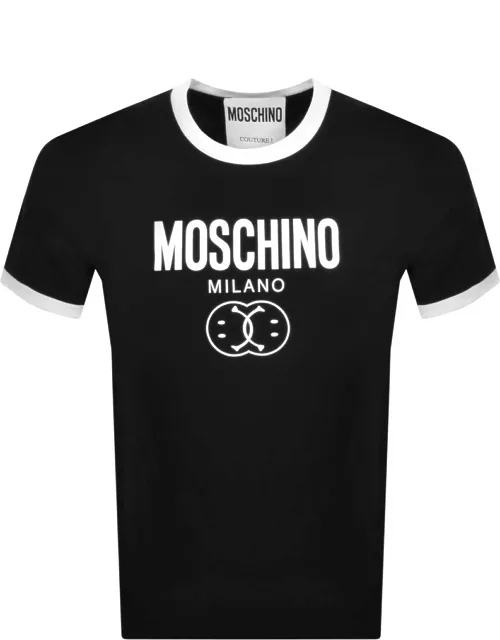 Moschino Lounge Logo T Shirt Black