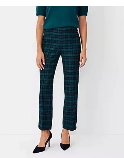 Ann Taylor The Petite Side Zip Pencil Pant in Plaid