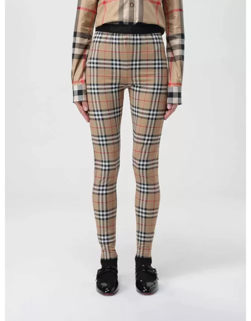 Trousers BURBERRY Woman colour Beige