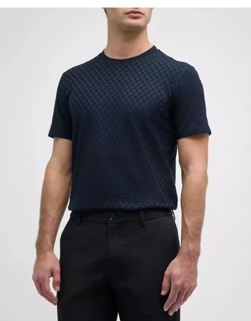 Men's Textured Jersey Crewneck T-Shirt