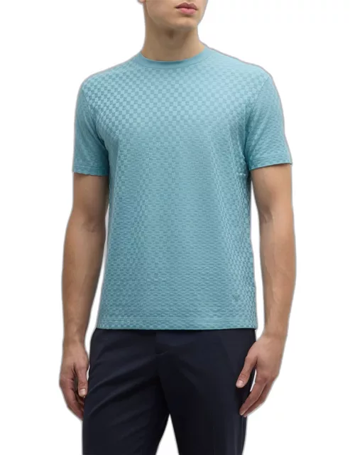 Men's Textured Jersey Crewneck T-Shirt