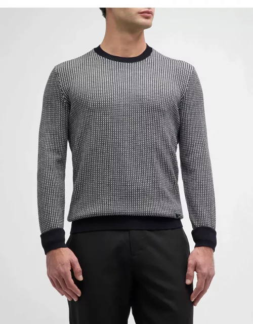 Men's Wool-Knit Crewneck Sweater