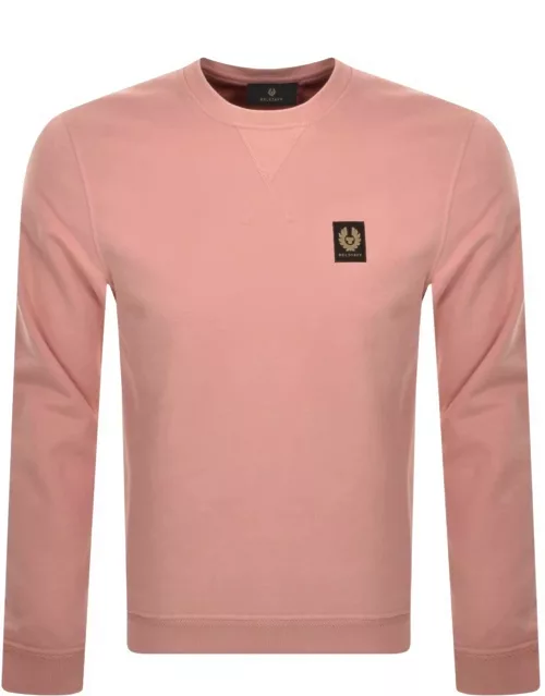 Belstaff Crew Neck Sweatshirt Pink