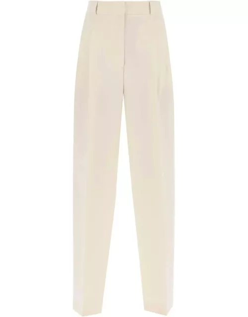 TOTEME double-pleated viscose trouser