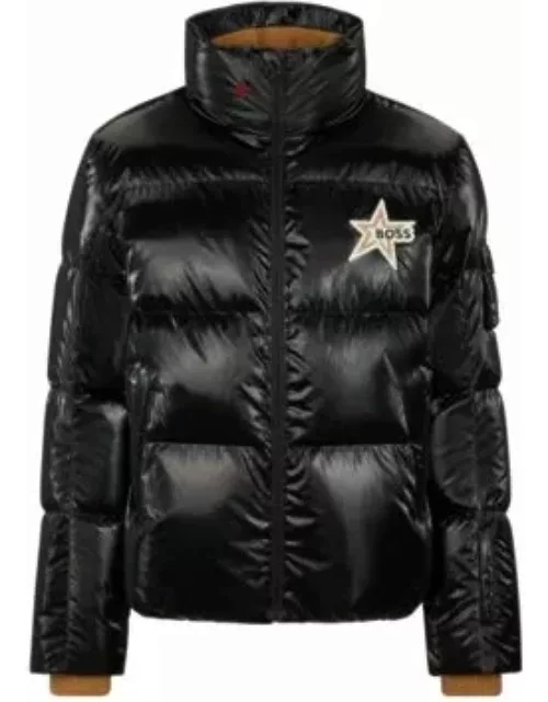 BOSS x Perfect Moment down-filled ski jacket with branding- Black Men's Casual Jacket