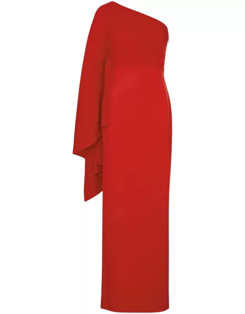Solace London Lillia One-shoulder Maxi Dress - Red - 8 (UK8 / S)