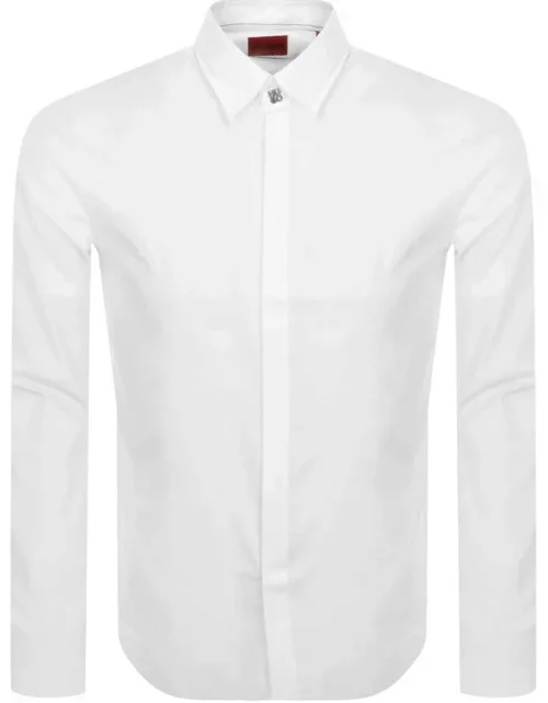 HUGO Vasco Long Sleeved Shirt White