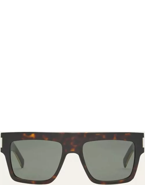 Men's SL 628 Acetate Rectangle Sunglasse
