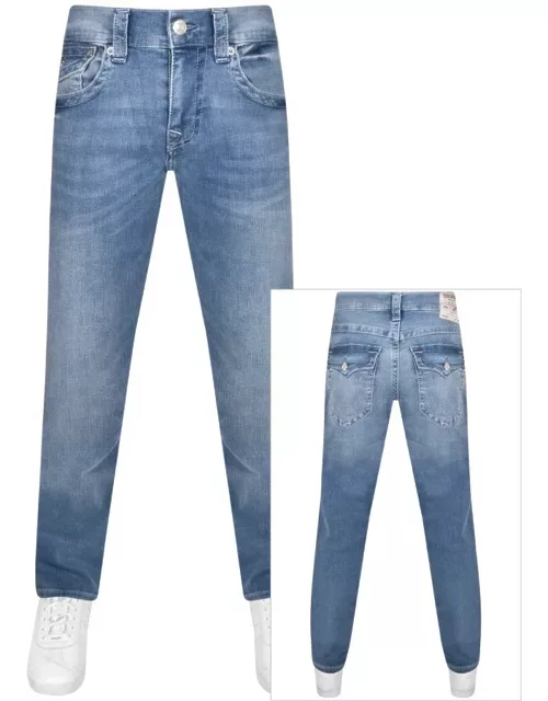 True Religion Ricky Flap Light Wash Jeans Blue