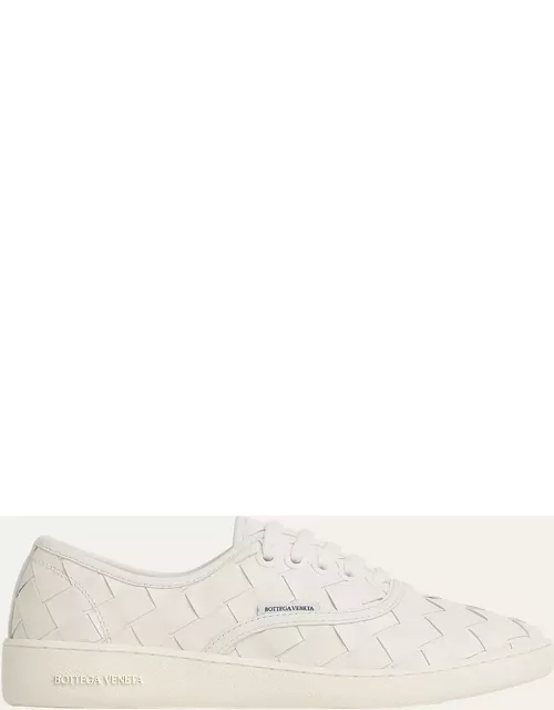 Sawyer Intrecciato Leather Low-Top Sneaker