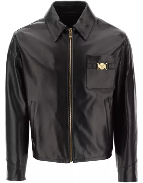 VERSACE Leather blouse jacket