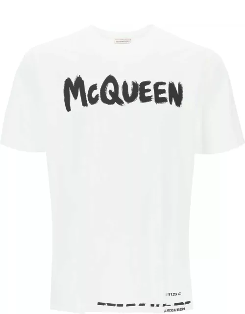 ALEXANDER MCQUEEN mcqueen graffiti t-shirt