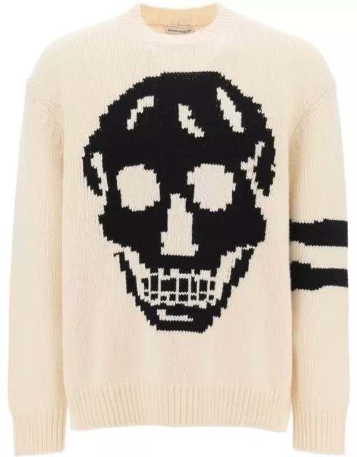 ALEXANDER MCQUEEN wool cashmere skull sweater