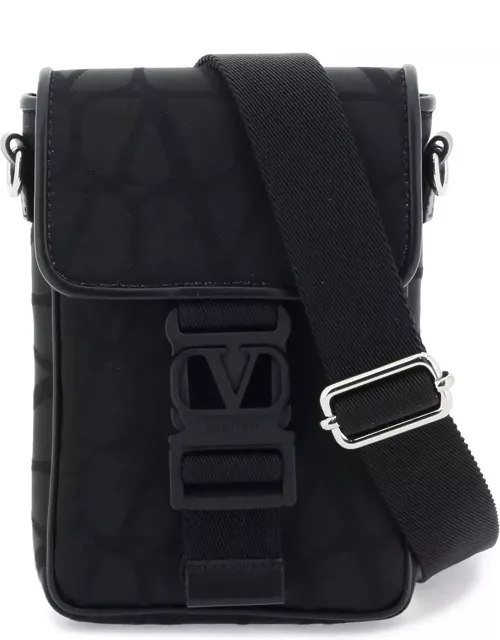 VALENTINO GARAVANI black iconographe mini crossbody bag