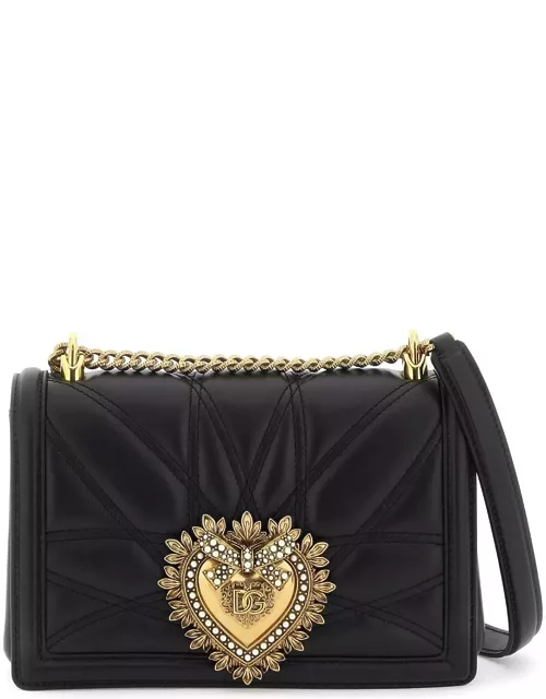 DOLCE & GABBANA medium devotion bag in quilted nappa leather
