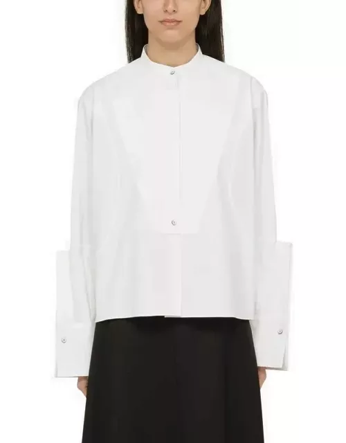 White cotton shirt with detail