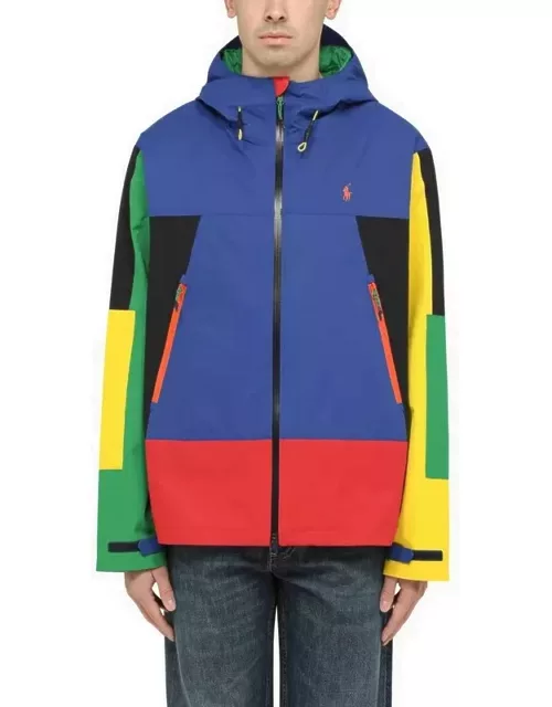 Multicoloured recycled polyester jacket