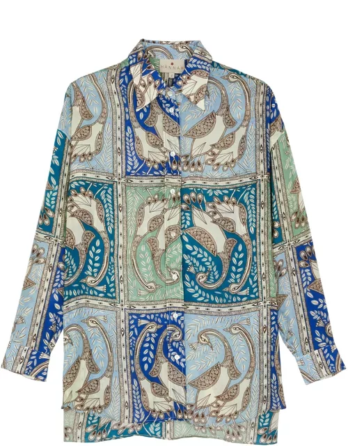 Hannah Artwear Stevie Printed Silk Shirt - Multicoloured - 0 (UK6)
