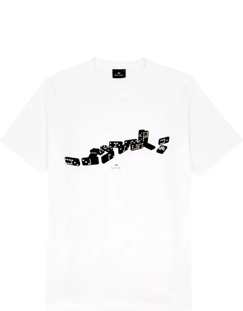 PS Paul Smith Dominos Printed Cotton T-shirt - White