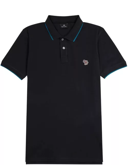 PS Paul Smith Logo Piqué Cotton Polo Shirt - Navy
