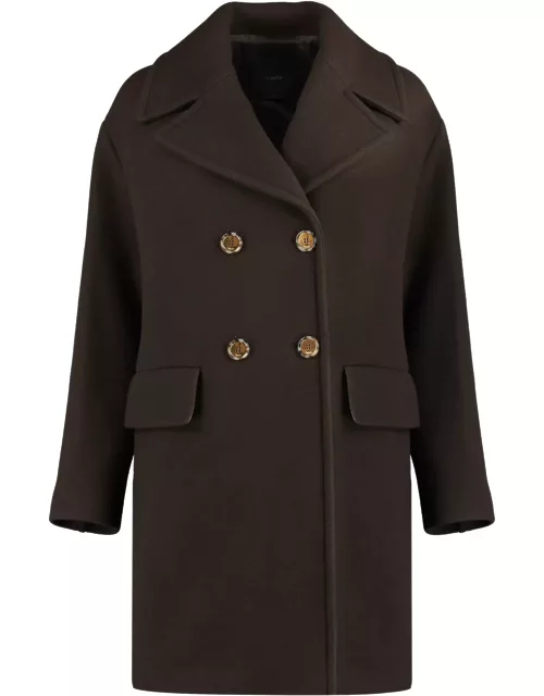 Pinko Double-breasted Wool Coat