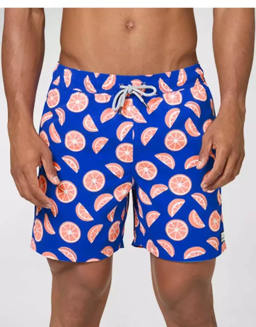 Men's Citrus-Print Swim Short