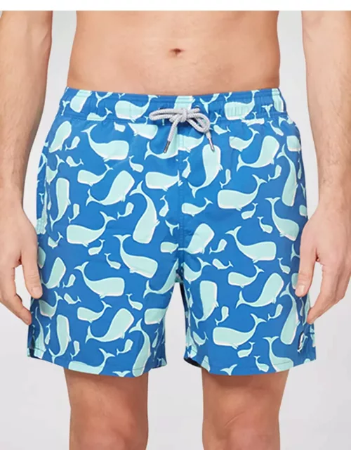 Men's Whale-Print Swim Short