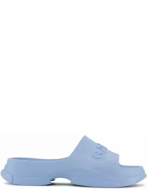 GANNI Pool Slide Sandals in Blue