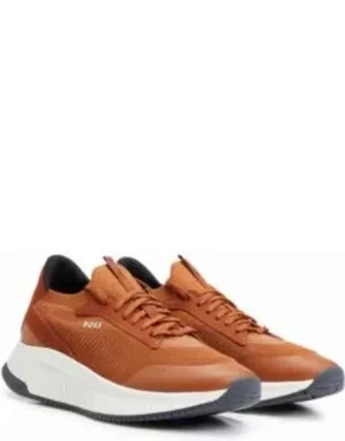 TTNM EVO trainers with knitted upper- Brown Men's Sneaker
