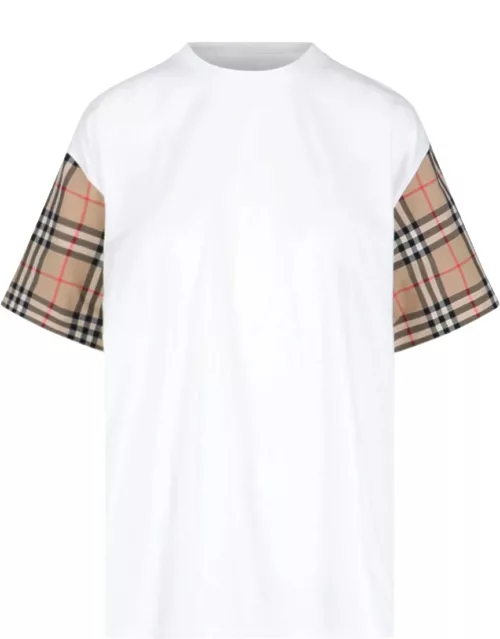 Burberry 'Vintage Check' Sleeved T-Shirt