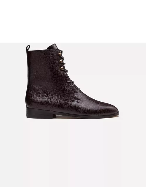 CB Made in Italy Dark Tumbled Leather Boots Eva