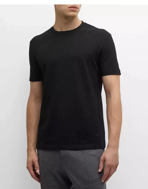 Men's Scallop-Textured Jersey Crewneck T-Shirt