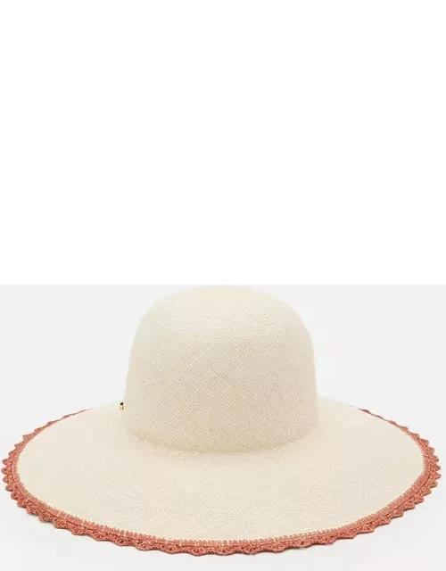 Borsalino Violet Panama Straw Hat