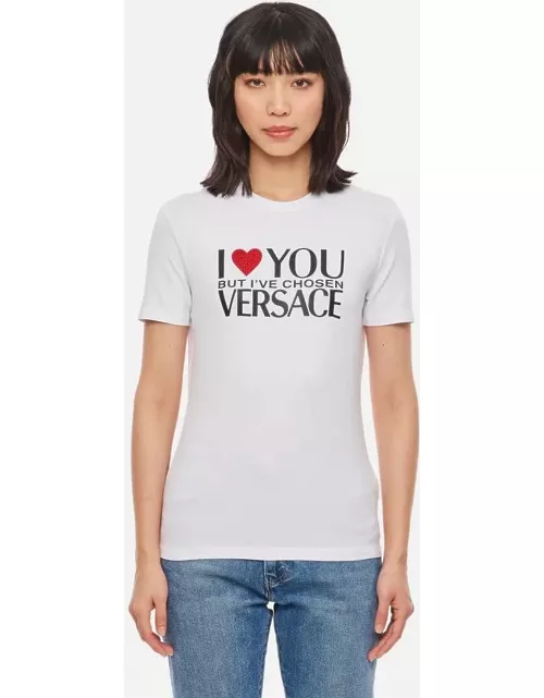 Versace I Love You Jersey T-shirt