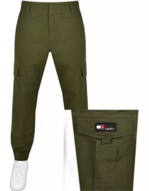 Tommy Jeans Ethan Cargo Trousers Green