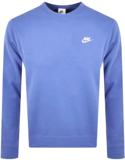 Nike Crew Neck Club Sweatshirt Blue