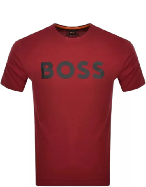 BOSS Thinking 1 Logo T Shirt Red