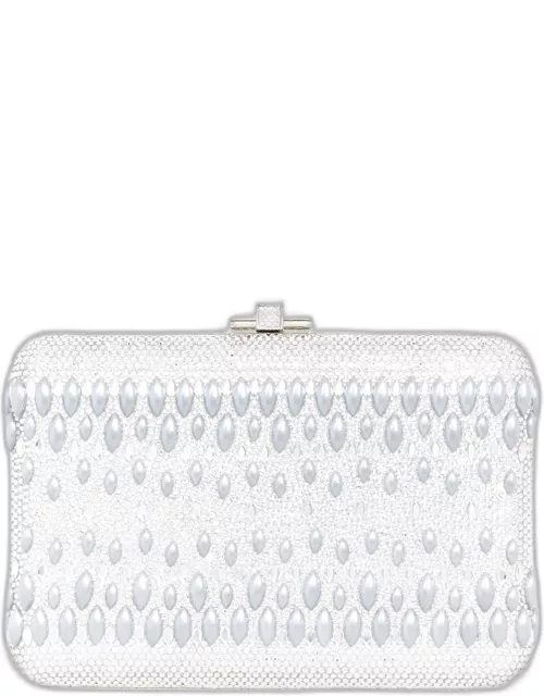 Pearly Crystal Clutch Bag
