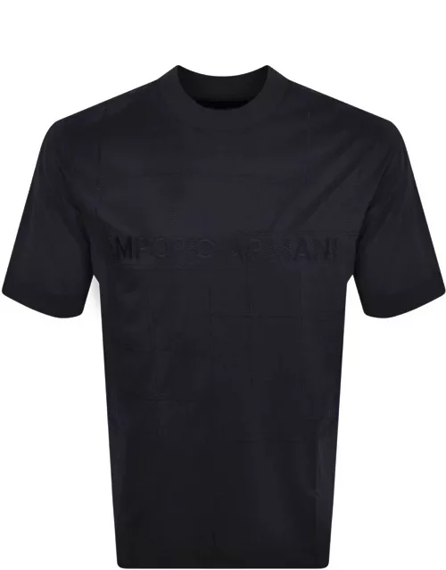 Emporio Armani Lounge Logo T Shirt Navy