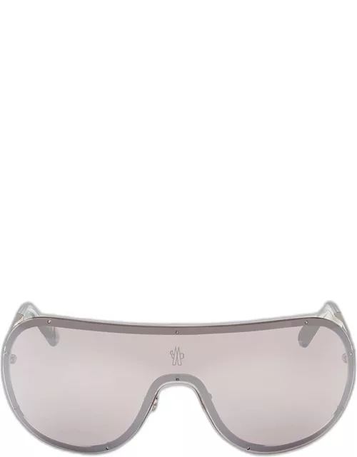 Avionn Mirrored Metal & Acetate Shield Sunglasse