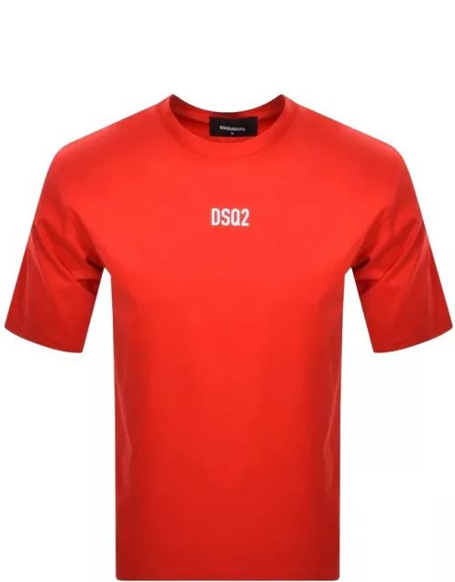 DSQUARED2 Logo T Shirt Red