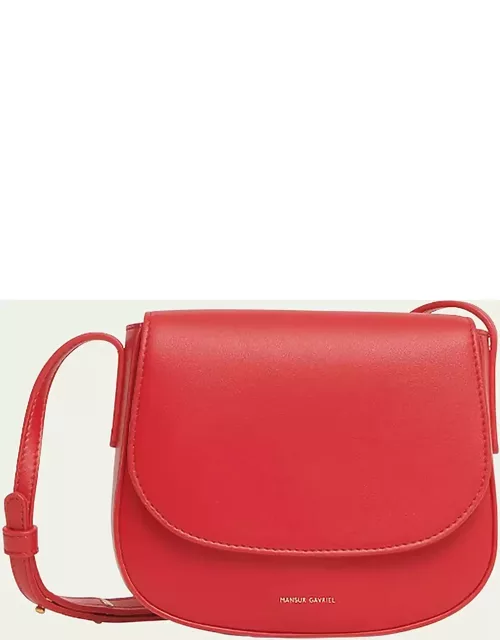 Mini Apple Leather Crossbody Bag
