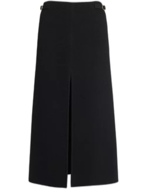Morelos Cashmere Skirt with Tightening Strap