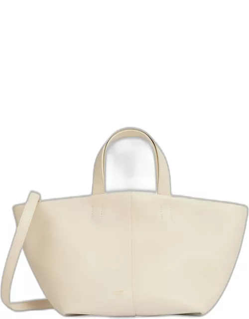 Tulipano Zip Leather Tote Bag
