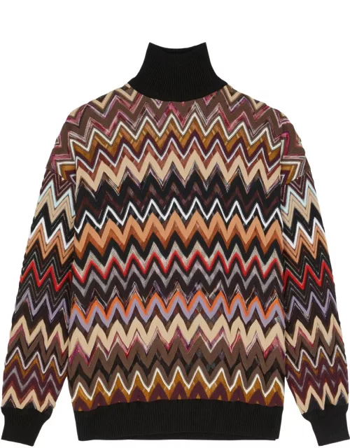 Missoni Zigzag-intarsia Wool-blend Jumper - Multicoloured - 40 (UK8 / S)