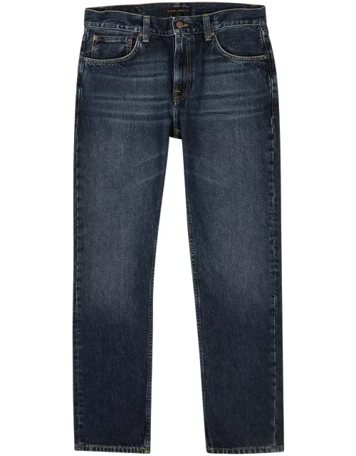 Nudie Jeans Gritty Jackson Straight-leg Jeans - Mid Blu - 34 (W34 / L)