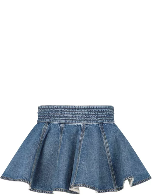 Alaïa Denim Mini Skirt
