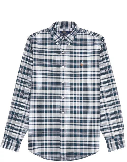 Polo Ralph Lauren Checked Cotton Oxford Shirt - Grey